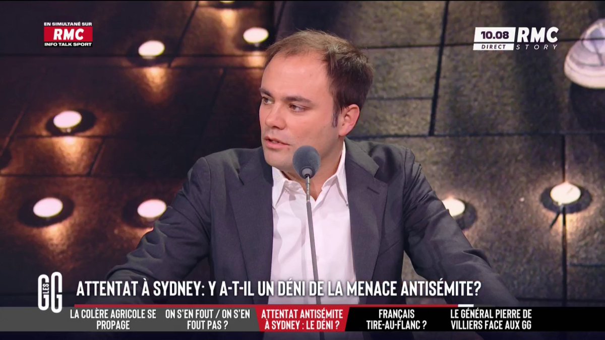 🇦🇺 Attentat à Sydney Charles Consigny : "On est bluffés par le courage de celui qui se jette sur le tireur, et le fait qu'il soit musulman n'est pas indifférent. Ça montre que par-delà les clivages religieux il y a heureusement une majorité de gens qui ne se détestent pas."