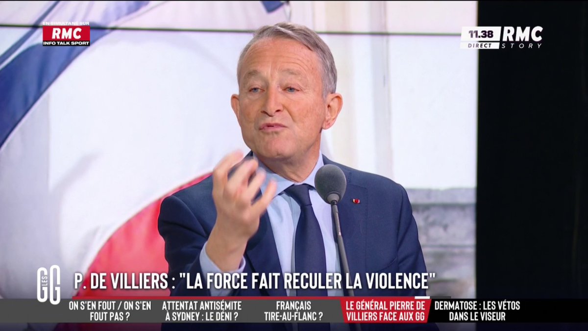 🗣 Le général Pierre de Villiers face aux GG 💬 "Seule la force fait reculer la violence. Il faut être fort. Dès que nous montrons des signes de faiblesses en termes de sécurité, de défense, de justice, dans l'éducation, le terrorisme islamiste se glisse dans les interstices."