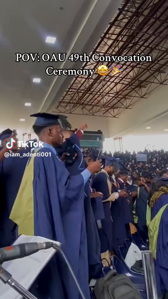 The latest OAU convocation a few days ago was vibes and good times. Congratulations to all the graduates.