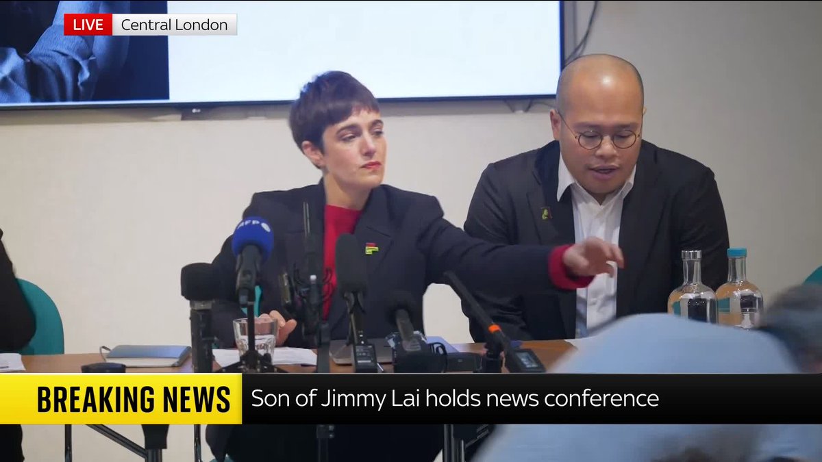 Pro-democracy campaigner Jimmy Lai has been found guilty of national security offences in Hong Kong. In a press conference held by his son, Sebastien Lai reacts to the verdict. 📺 Sky 501, Virgin 602, Freeview 233 and YouTube