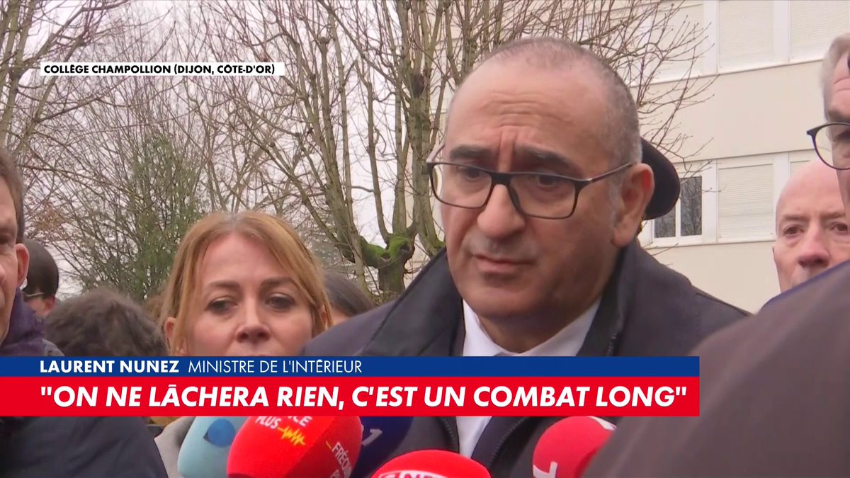 Gendarmes décasqués en soutien aux agriculteurs : «C'est un fake (...). Les gendarmes comme les policiers sont de grands professionnels, quand ils ont une mission, ils l'accomplissent», assure Laurent Nuñez, ministre de l'Intérieur