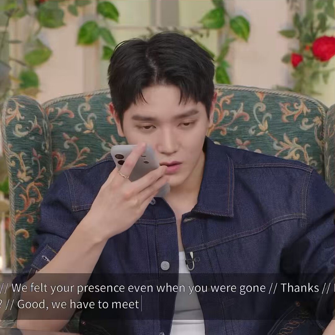 น้องเตนล์บอกว่าไว้น้องกลับไปเกาหลีไว้ไปกินข้าวด้วยกัน ก่อนวางน้องบอกบ๊ะบายแบบน่ารักมาก พอวางพี่แทยงฮีบอกเลยเตนล์น่ารักมาก แล้วเหมือนจะบอกว่าไม่ได้โทรหากันนานแล้ว แต่เวลาคุยกับน้องไม่อึดอัดเลย ดีมากเลย🥹