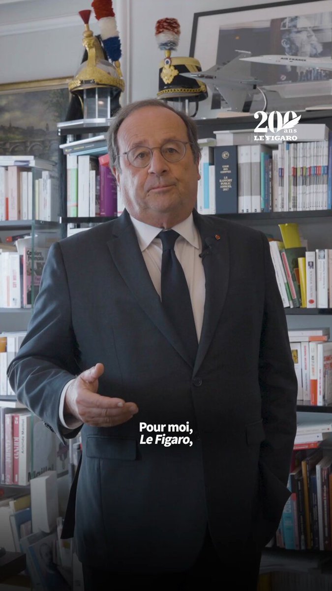 200 ANS ▪︎ «"Le Figaro" c'était et c'est encore des signatures» - François Hollande célèbre le bicentenaire du «Figaro».- #Figaro200ans Du 14 au 16 janvier 2026, participez gratuitement à notre bicentenaire➡︎