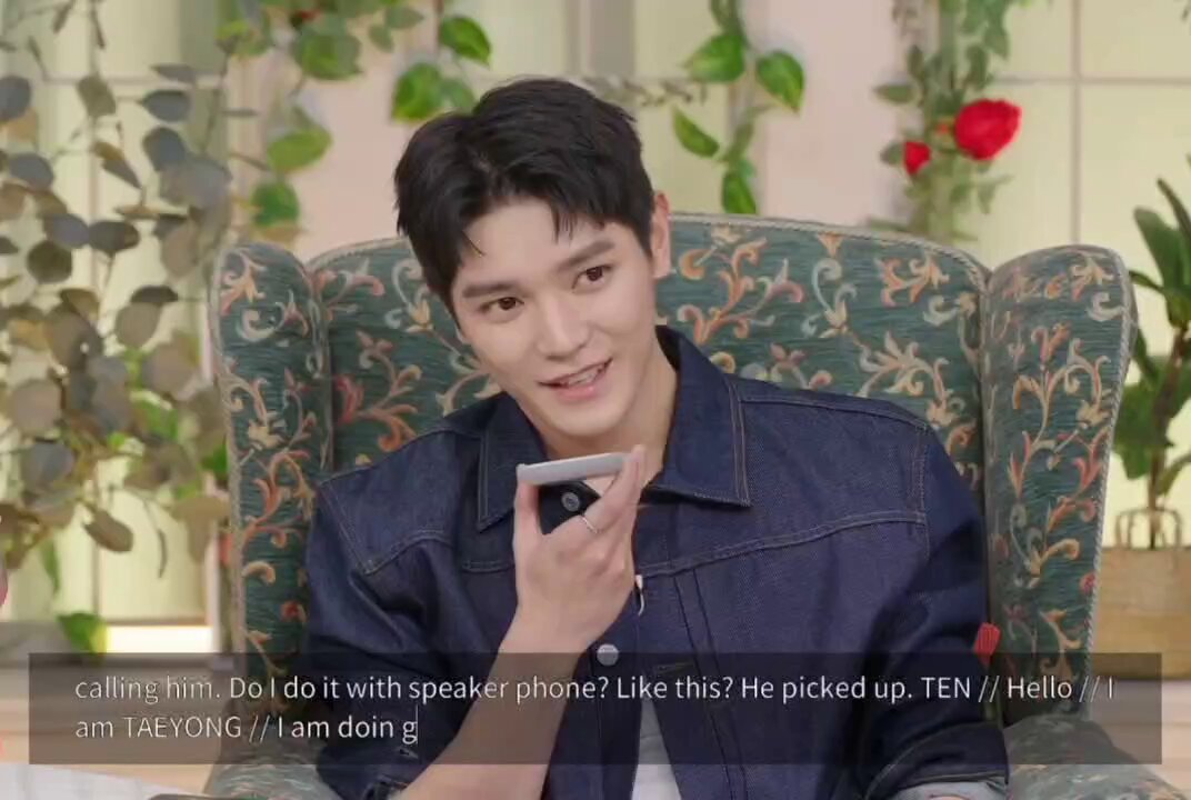 TAEYONG called TEN 😭 thank god he answered 🤣 cute~ 🌹: "you know i'm discharged?... remember you cried when i went to military?" 🐱: "yes, i saw your post &amp; liked it... It's my first time sending off someone" "I am half your size now hyung, i look small, we used to be same"