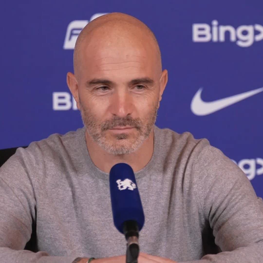 "I already spoke about that and I felt I was quite clear" Chelsea Head Coach Enzo Maresca is questioned about his post-match comments from Saturday's 2-0 win over Everton 🔵