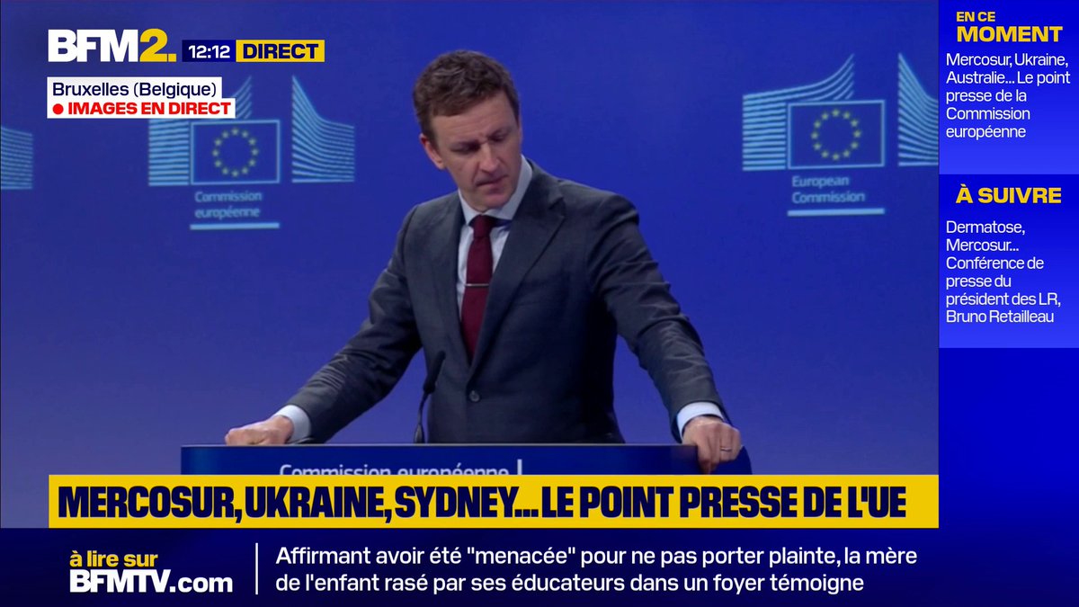 Mercosur : la commission européenne envoie balader Macron et confirme que le vote du conseil européen sur l'accord avec les pays du Mercosur aura lieu d'ici la fin 2025 malgré la demande de report de Macron qui demandait aussi des garanties supplémentaires