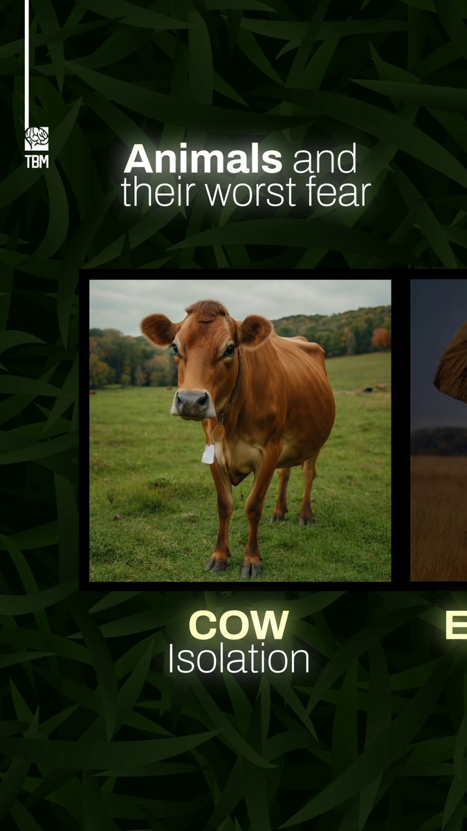 Animals and their worst fear [🎞️ thebrainmaze]