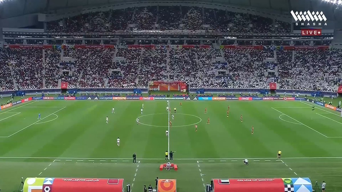 بداية أول مواجهات نصف النهائي 🏁 المغرب 🆚 الإمارات تابعوا المباراة وباقي المواجهات في #كأس_العرب_على_شاشا 🏆💫 شاهد الآن مجاناً وبدون تسجيل دخول 📺