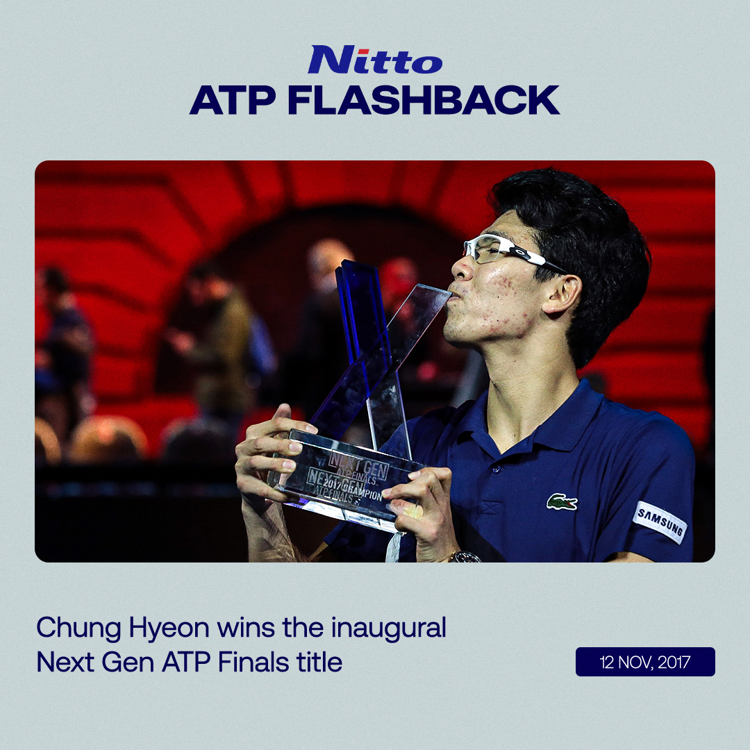 The streets will never forget Chung Hyeon 👏 #NittoATPFlashback #Partner