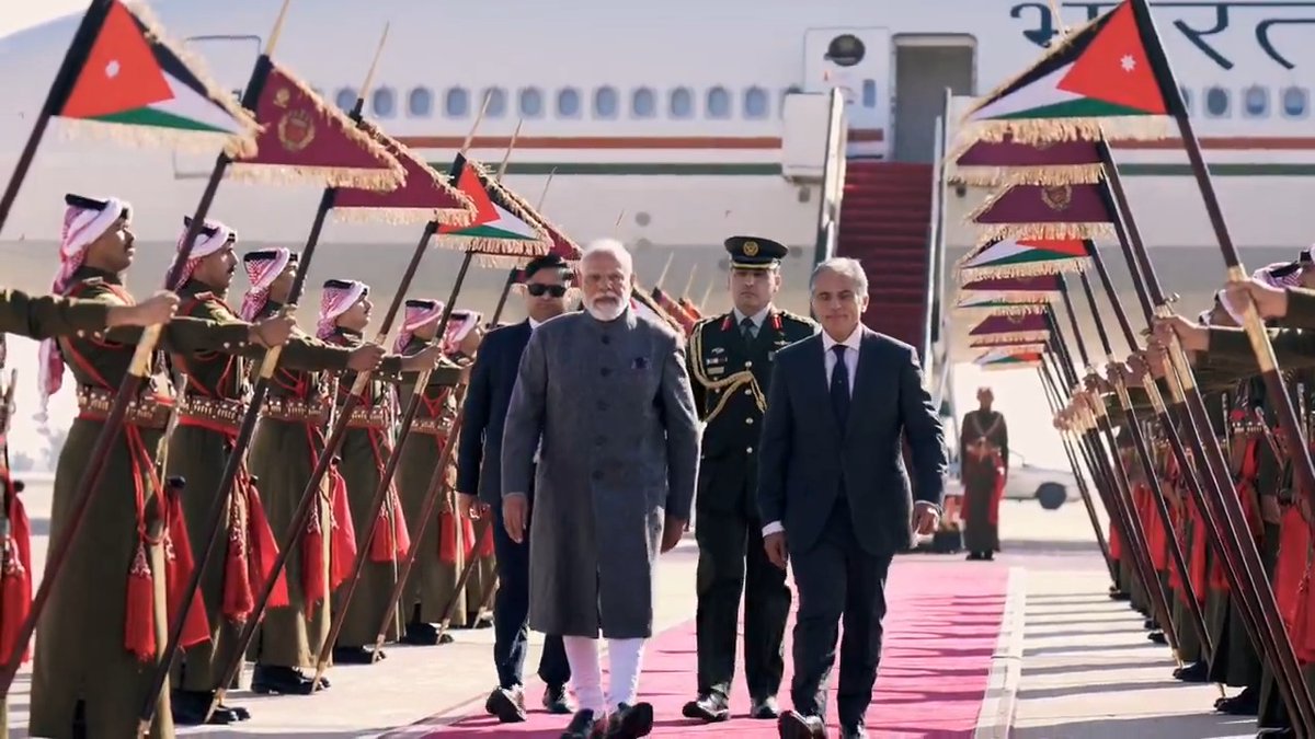 Here are highlights from a special welcome in Amman. India and Jordan will keep working closely to further global good.
