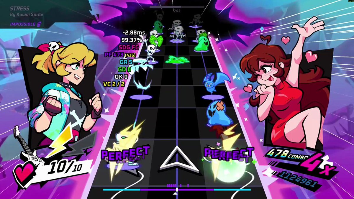 FNF DLC done, got the full combo on Stress