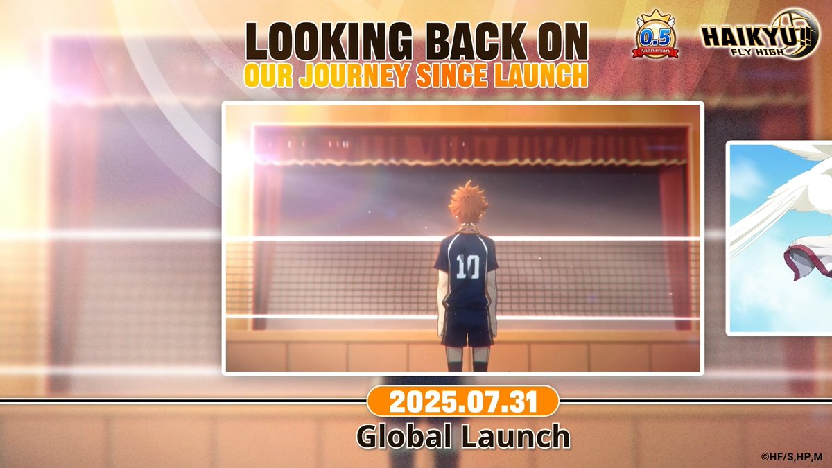 Thank you always for your incredible support! ／ HAIKYU!! FLY HIGH is celebrating its 0.5 Anniversary! ＼ Let’s keep moving toward greater heights together!