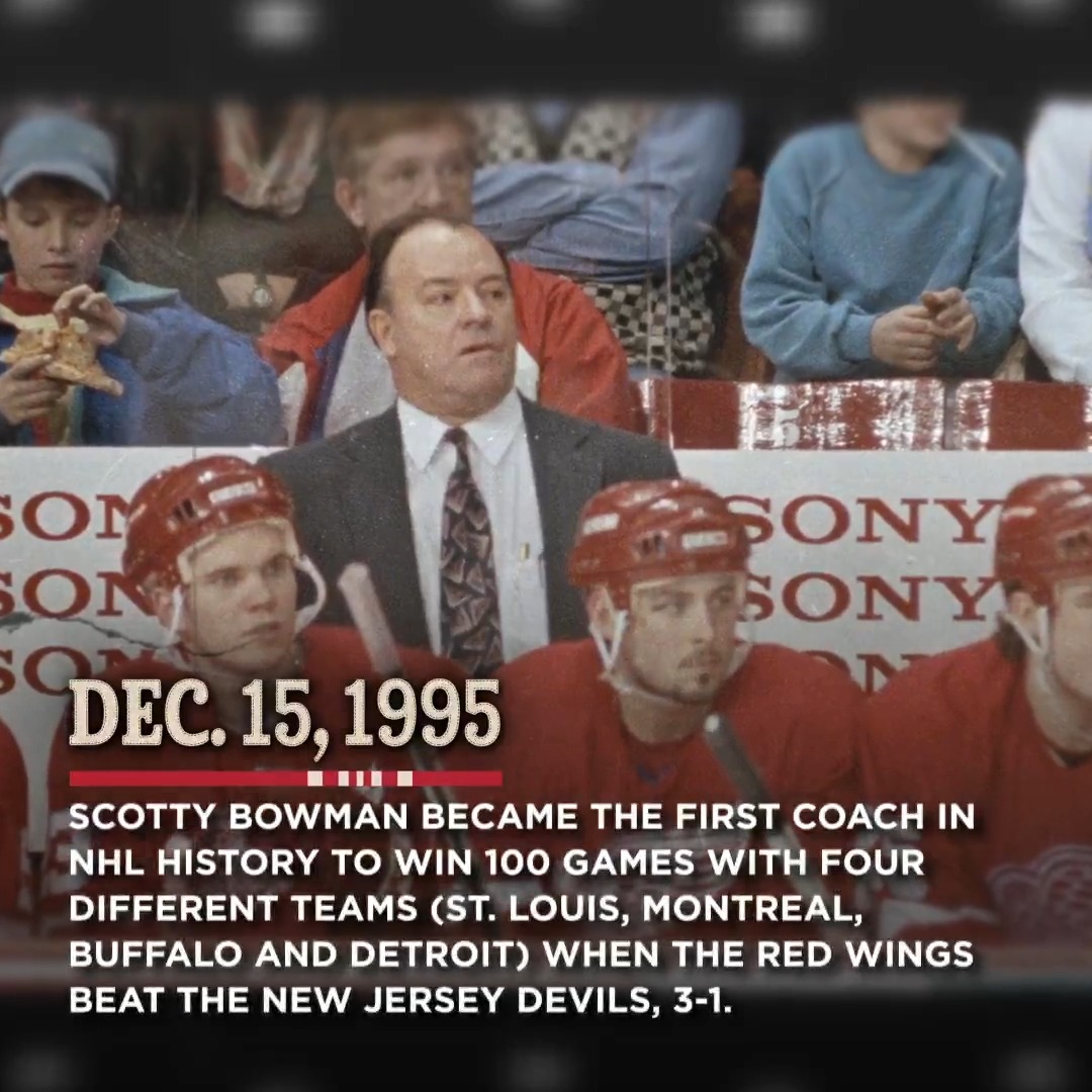 Dec. 15, 1995: Scotty Bowman 🐐 #OTD x Coca-Cola