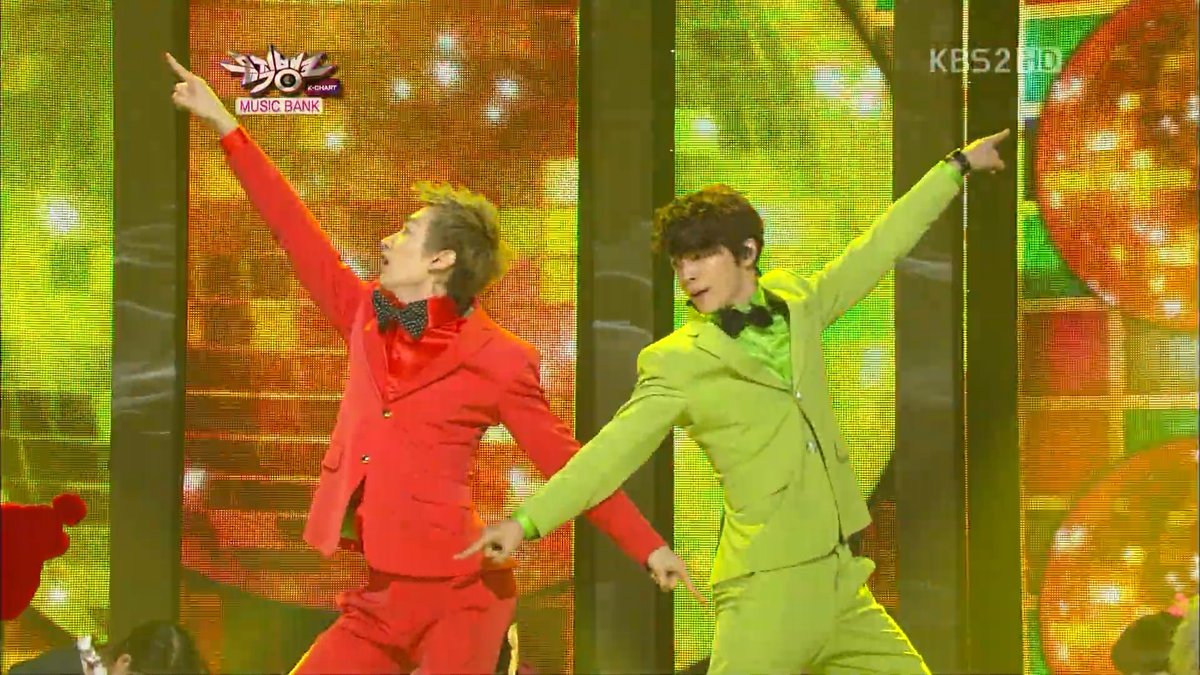 14 years ago today, SUPER JUNIOR-D&amp;E debuted on Music Bank, performing their debut single ‘Oppa, Oppa’.
