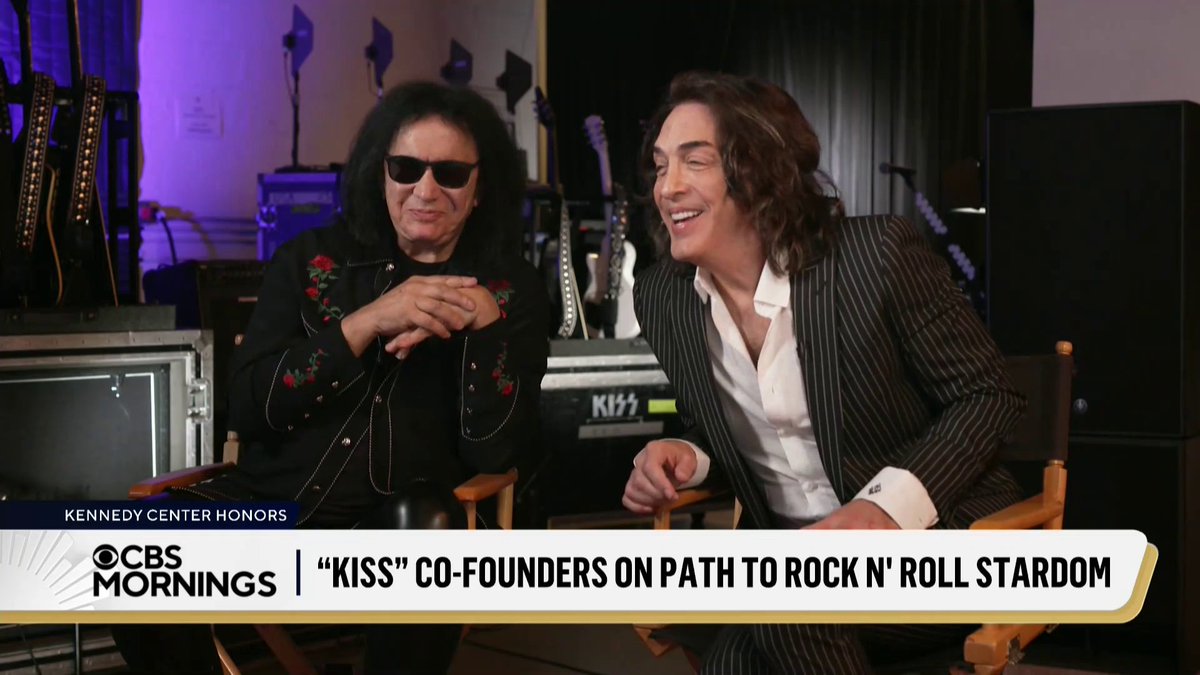 “We are products of the American dream”: KISS has sold more than 100 million records worldwide, and its members are Rock & Roll Hall of Fame inductees — and now, 52 years after getting together, they are Kennedy Center honorees. Gene Simmons and Paul Stanley told Vladimir Duthiers about their decades-long partnership, choosing their on-stage personas and bandmate Ace Frehley, who died earlier this year.
