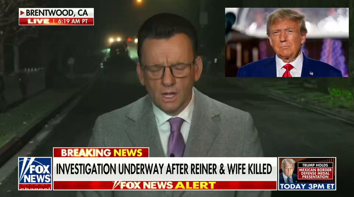 BREAKING: President Trump addresses the murder of Hollywood director Rob Reiner and his wife Michele, who were found stabbed at their Brentwood home Sunday afternoon. “May Rob and Michele rest in peace!” Trump wrote on Truth Social: “A very sad thing happened last night in Hollywood. Rob Reiner, a tortured and struggling, but once very talented movie director and comedy star, has passed away, together with his wife, Michele, reportedly due to the anger he caused others through his massive, unyielding, and incurable affliction with a mind crippling disease known as TRUMP DERANGEMENT SYNDROME, sometimes referred to as TDS. He was known to have driven people CRAZY by his raging obsession of President Donald J. Trump, with his obvious paranoia reaching new heights as the Trump Administration surpassed all goals and expectations of greatness, and with the Golden Age of America upon us, perhaps like never before. May Rob and Michele rest in peace!”