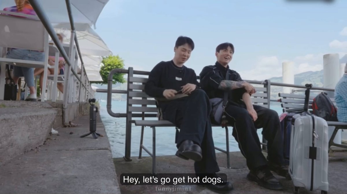 jimin wanted the double hot dog, the most expensive one, but jungkook said no 🙂‍↔️ because it’ll be too salty and jimin was a bit 🥺 but in the end jungkook ordered for both of them exactly what jimin wanted, salty or expensive be damned 🥹 THIS KIND OF LOVE 😭😭😭