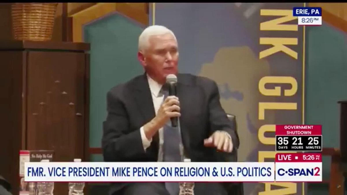🚨🚨 BREAKING: Mike Pence just called on the U.S. Supreme Court to strike down President Trump’s tariffs, attacked him for “causing inflation” in this country and congratulated his fellow Democrats on their recent election wins in “traditionally Republican areas.” He was also recently seen dining with Chief Justice of The US Supreme Court and compromised RINO John Roberts in Washington DC. Mike Pence is leading a shadow government within the Republican Party and attempting a coup to overthrow President Trump. He is trying to destroy the second Trump presidency just like he successfully destroyed the first one. ARREST THIS TRAITOR NOW!