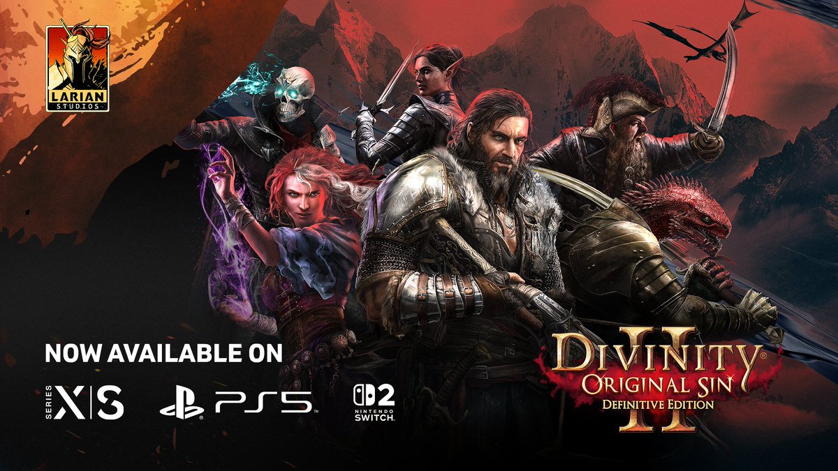 The plot thinnens. With a 93 Metacritic score, the award-winning Divinity: Original Sin 2 is now yours to play on Nintendo Switch 2, Xbox Series X|S, and PlayStation 5! Upgrade for free or begin your adventure today and prepare for what lies ahead.