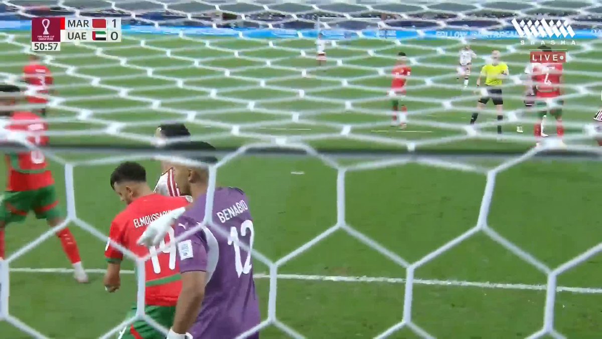 راسية برونو كادت أن تعادل النتيجة للإمارات 🇦🇪🔥 تابعوا المباراة وباقي مواجهات #كأس_العرب_على_شاشا 🏆💫 شاهد الآن مجاناً وبدون تسجيل دخول 📺