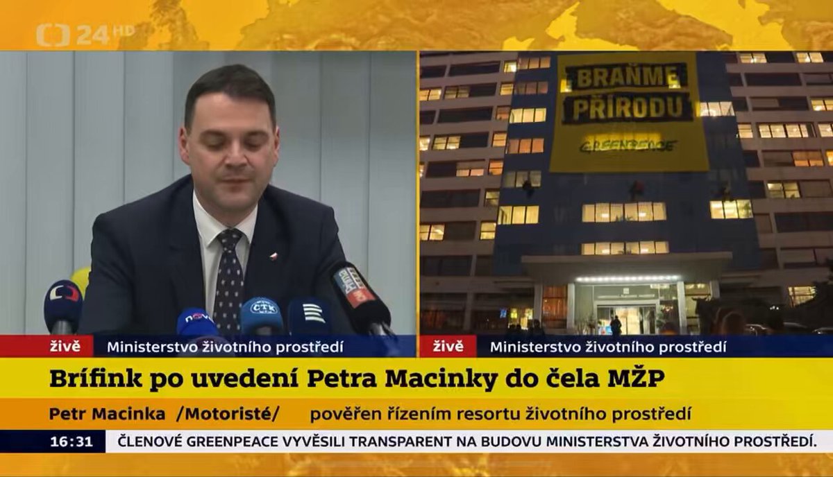 Ministr Petr Macinka se toho nebojí 😂 Jsem rád, že z MŽP odchází klimatičtí alarmisté, kteří by nejraději zakázali i dýchat a naopak přichází zdravý rozum. Ochrana přírody je kriticky důležité téma, ale nesmí být zneužito pro omezení občanských práv a svobod.