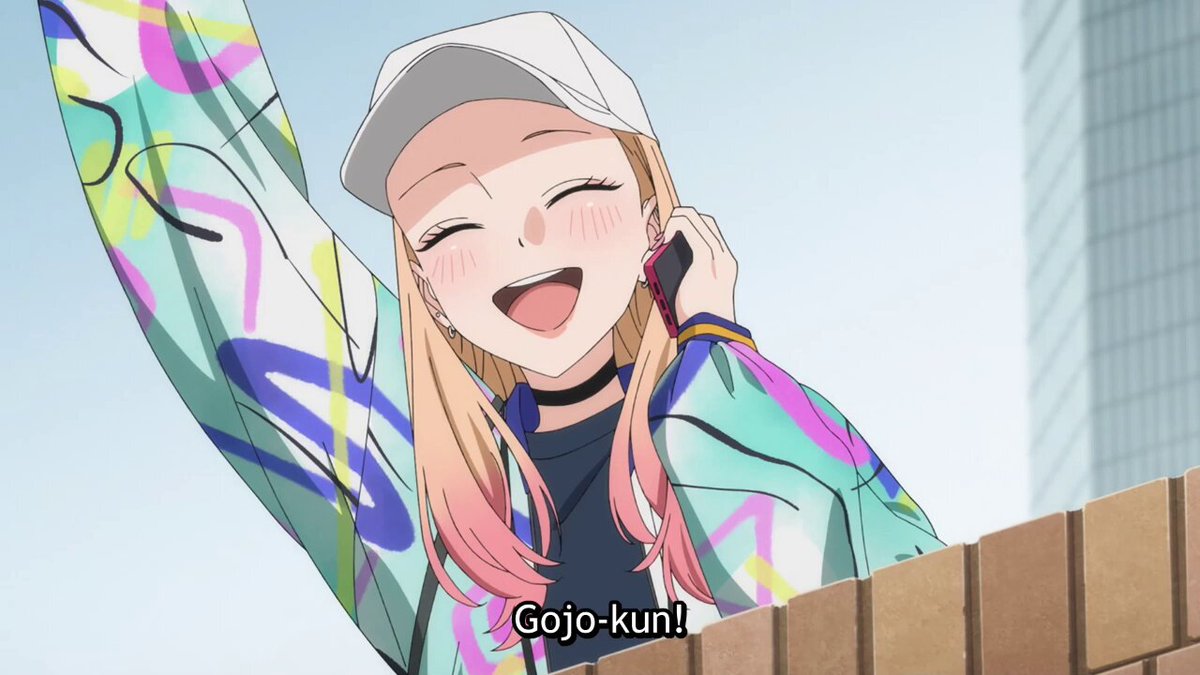 Akira is embarrassed to talk to Marin, while she is just happy to see Gojo again