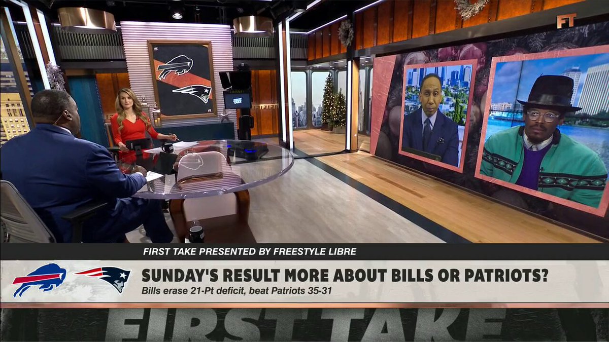 "Buffalo Bills again down 21 points, they didn't panic." ✍️ Damien Woody reacts to the Bills comeback win against the Patriots 🏈