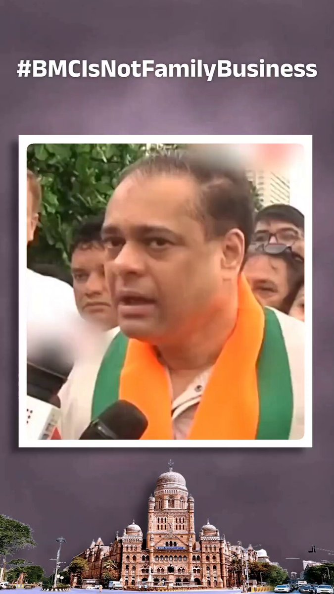 "आरंभ है प्रचंड" As elections got announced for Asia largest civic body BMC, Mumbai BJP President Ameet Satam goes fo the jugular. #BMCIsNotFamilyBusiness he reminds to the Thackeray's.