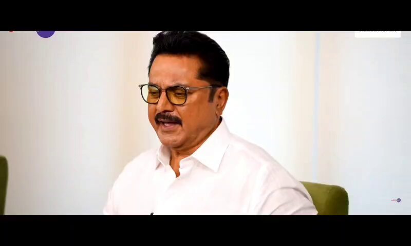 "When you reach the audience's mind, you are Hero always🌟. #Rajinikanth sir once said in greece is put on a iron piller, we are sitting on the top &amp; it's sliding. Another person is climbing on that, eventhough we should hold strong😁🔥" - #Sarathkumar