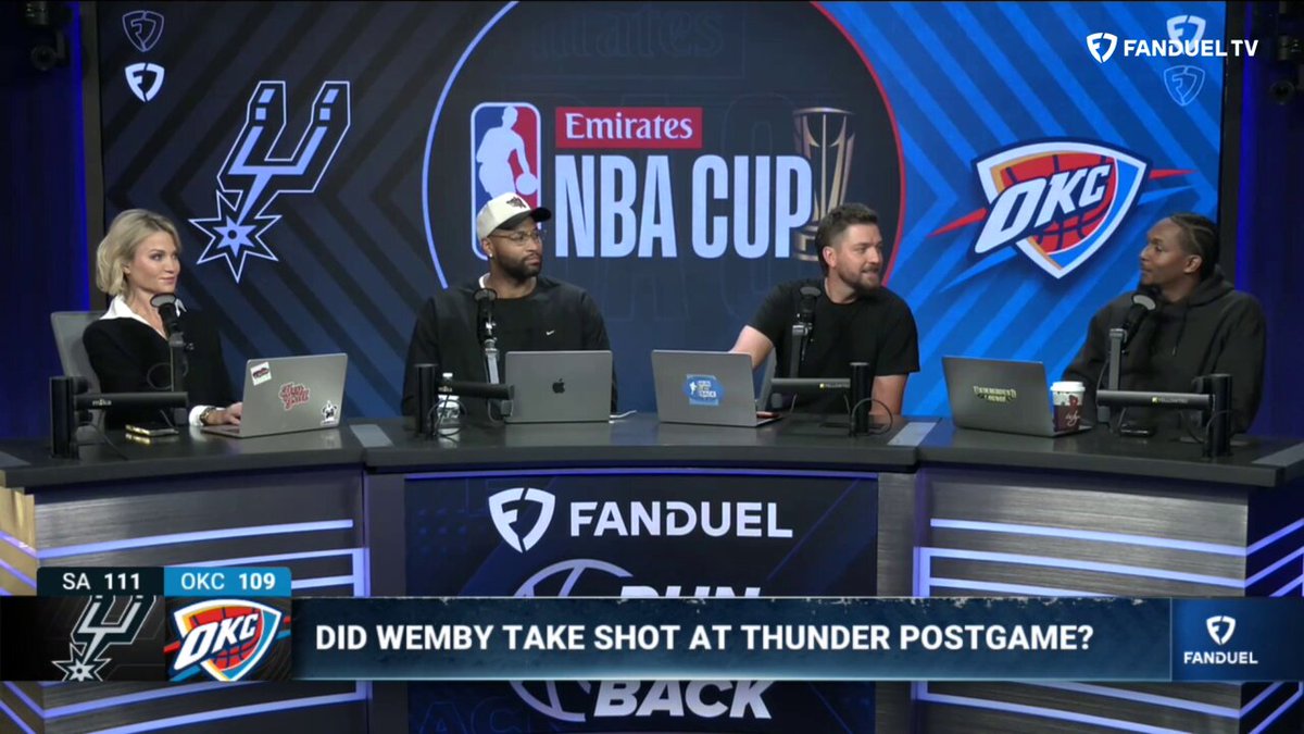“Chet has a ring already. If we're talking about the NBA Cup, I don't know if that qualifies as the moment.” 👀 - Lou Will on Wemby vs Chet (🎥 Run It Back )