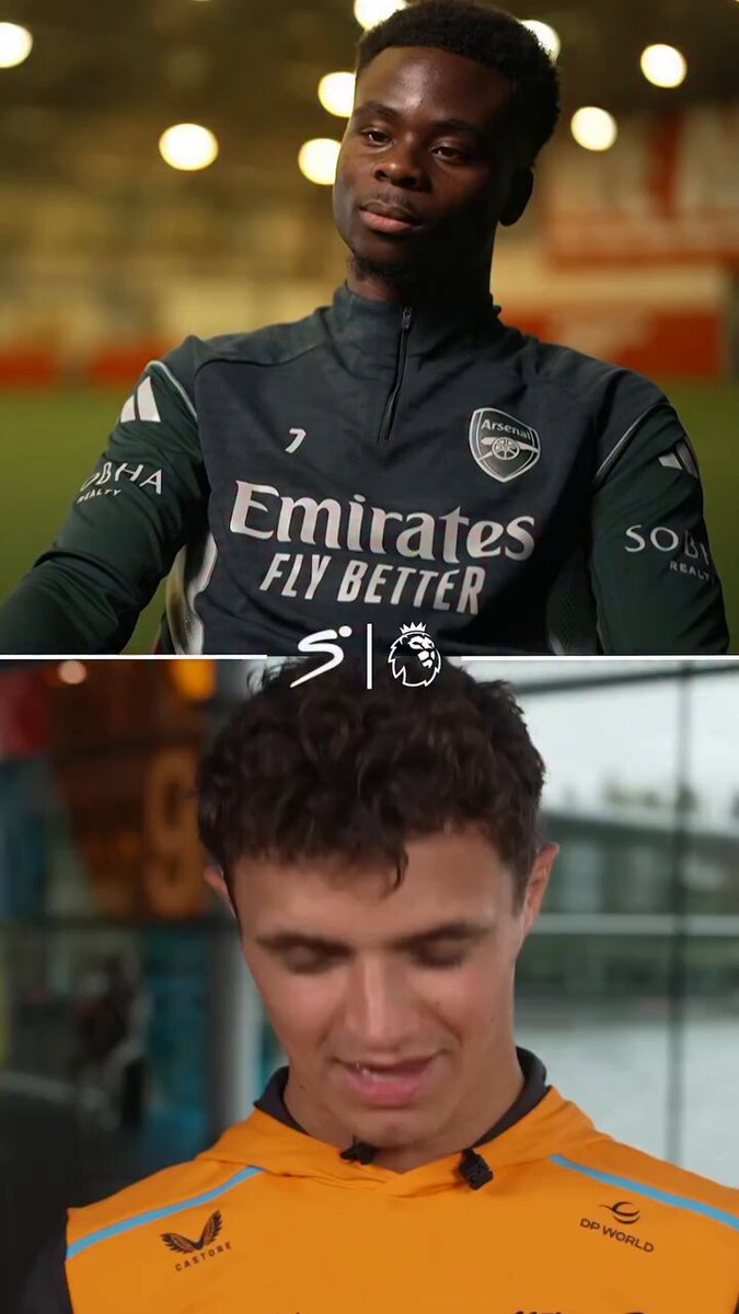 Bukayo Saka congratulates Lando and says he’d love a tour around McLaren with Lando: Lando: “If Lando Norris, McLaren driver, were a Premier League footballer, he would be Bukayo Saka. Both Norris and Saka are known for their speed, agility, and dynamic style. Much like Norris’ quick reflexes on track, Saka’s ability to accelerate past defenders and create scoring opportunities is akin to the precision and prowess that Norris shows in Formula 1. Additionally both individuals possess a youthful energy and charismatic presence, making them stand out both on and off the field and the track. I’ve actually met Saka once, but I’d love to see him again. And obviously I would love to invite him down to McLaren, if he wants to come and have a little tour. Personal tour. I’ll take him around. But I love Saka.” Saka: “I love that. He’s a world champion as well. So congrats of course Lando. He deserve it. He earned it. Yeah, man. I’m open. I’ll go down there, say hello to him and yeah, it’d be nice to spend the day with him for sure.”