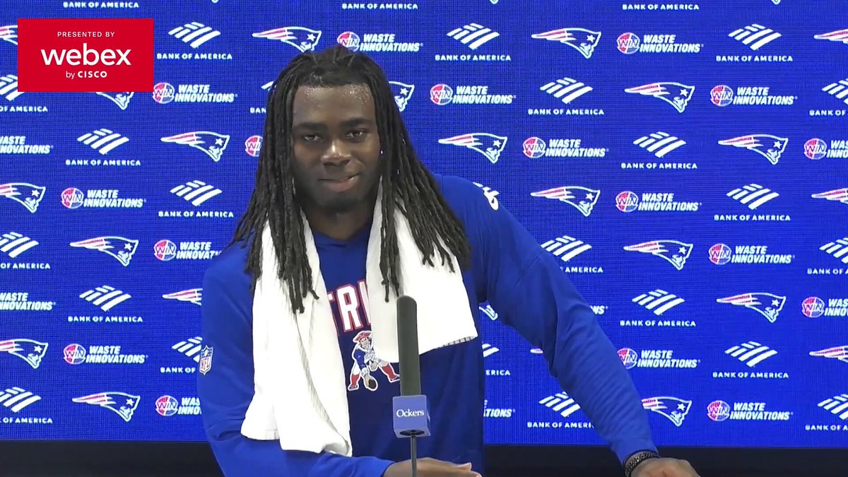 #Patriots RB Rhamondre Stevenson on sharing the field with TreVeyon Henderson: "I think it threatens [defenses] a lot, especially when we're both on the field. I like when we're both on the field. They gotta pick one of us, they gotta pick one of us to defend....I think it could be a good thing for us." (🎥: New England Patriots)