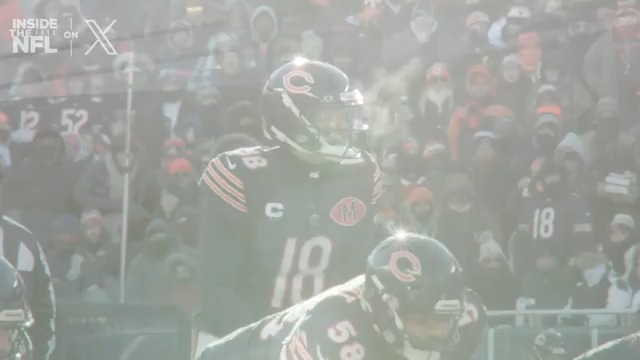 Game was cold. This play was colder 🥶 Chicago Bears