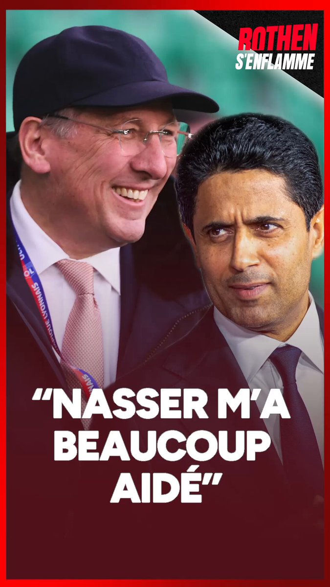 🔴🔵 "Nasser al-Khelaïfi m'a beaucoup aidé. On a eu des soucis avec l'UEFA, il nous a aidés à les régler et beaucoup ne le savent pas" John Textor évoque sa relation apaisée avec le président du PSG.