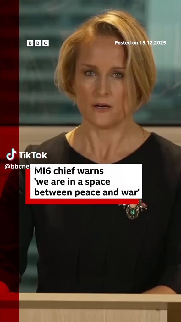 I can’t tell you just how profound a statement this is from the head of MI6 Blaise Metreweli. It is VERY uncommon for the head of the UK’s foreign intelligence agency to make such a public statement. There may now be a slow shift towards considering the US as representing a threat to UK national security if aligned with Russian interests. 🎥 TikTok -