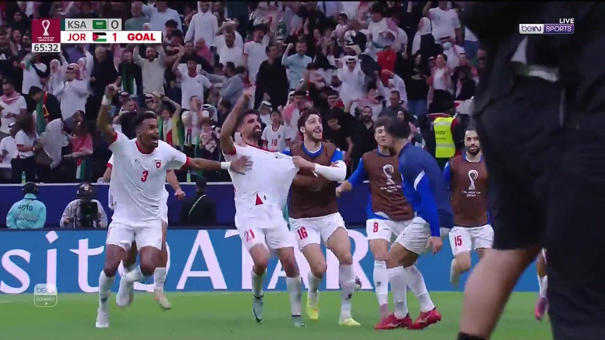 رأسية نزار الرشدان تعطي التقدم للمنتخب الأردني #كأس_العرب | #كأس_العرب2025 #FIFAArabCup | #ArabCup2025
