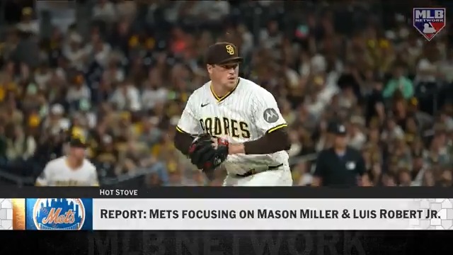 The Mets are reportedly shifting their focus towards Mason Miller and Luis Robert Jr. #MLBNHotStove | Steve Phillips