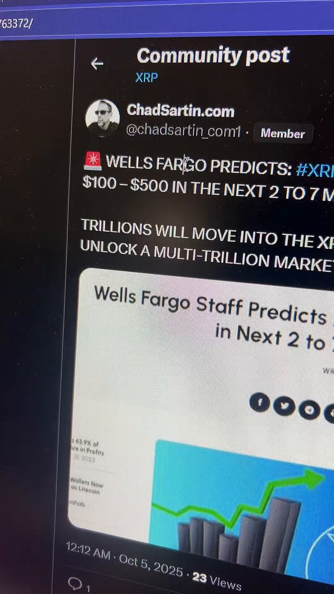 WELLS FARGO JUST SAID $217.80 PER #XRP BY NEXT WEEKS YET THE INSTITUTIONS ARE HIDING IT!!