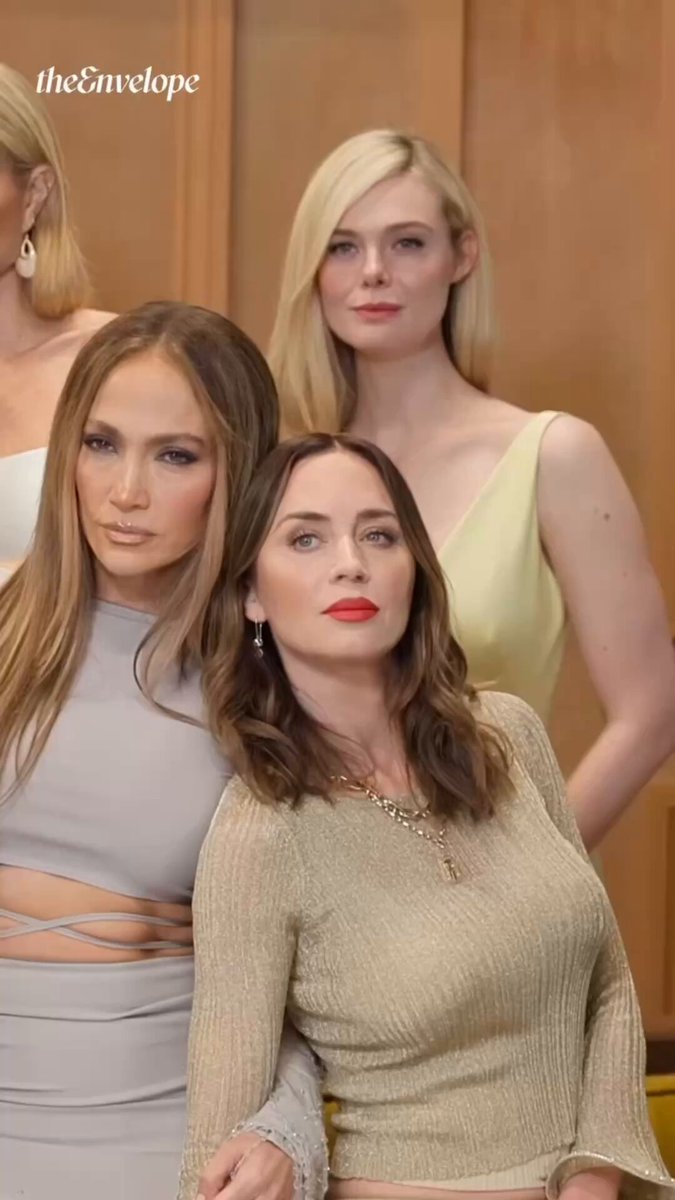 Jennifer Lopez, Emily Blunt, Elle Fanning, Sydney Sweeney, Gwyneth Paltrow and Tessa Thompson for The Envelope Oscar Actresses Roundtable.