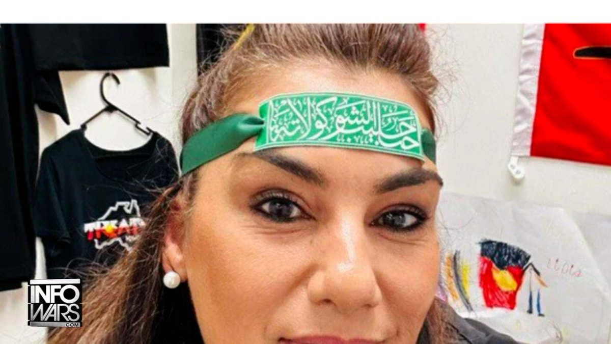 VIDEO: Australian Senator Wears Battle Flag Of Hamas & Muslim Brotherhood As Global Islamic Expansion Goes Into Full Jihad Mode
