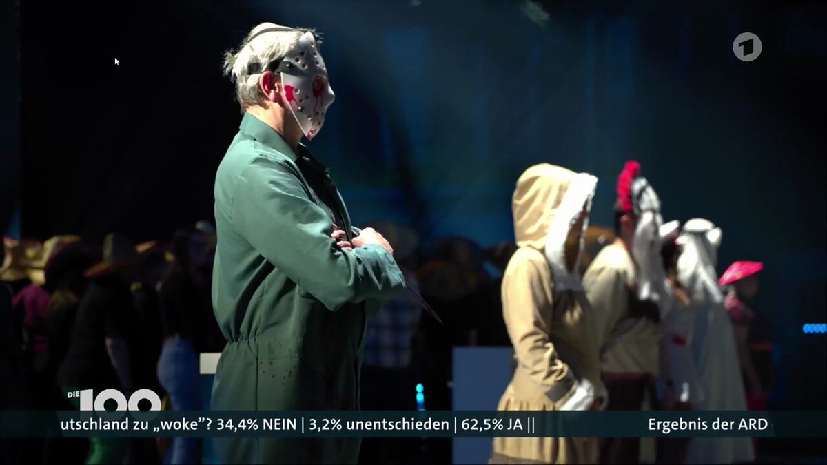 Heute geht es bei #Die100 in der #ARD um nicht woke Kostüme, die im Karneval nicht erlaubt sind. Die Show wird von Woche zu Woche verrückter. Wo soll das noch alles hinführen?