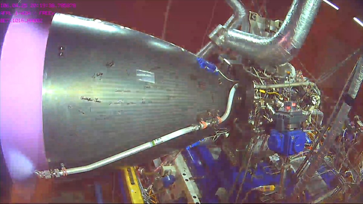 🌕 Tested on Earth. Bound for the Moon. The BE-7 engine for our Blue Moon MK1 lunar lander just completed acceptance testing. Two 290-second tests exposed the engine to its full range of thrust and mixture ratios to verify engine performance. The engine is now off to Florida for integration with MK1.