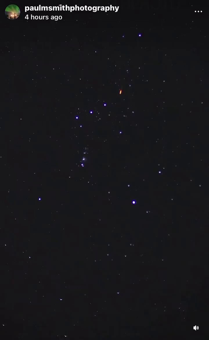 So now we have Red Comets being filmed in this new clip as well as the Green Comets everywhere. Something is happening out there…..