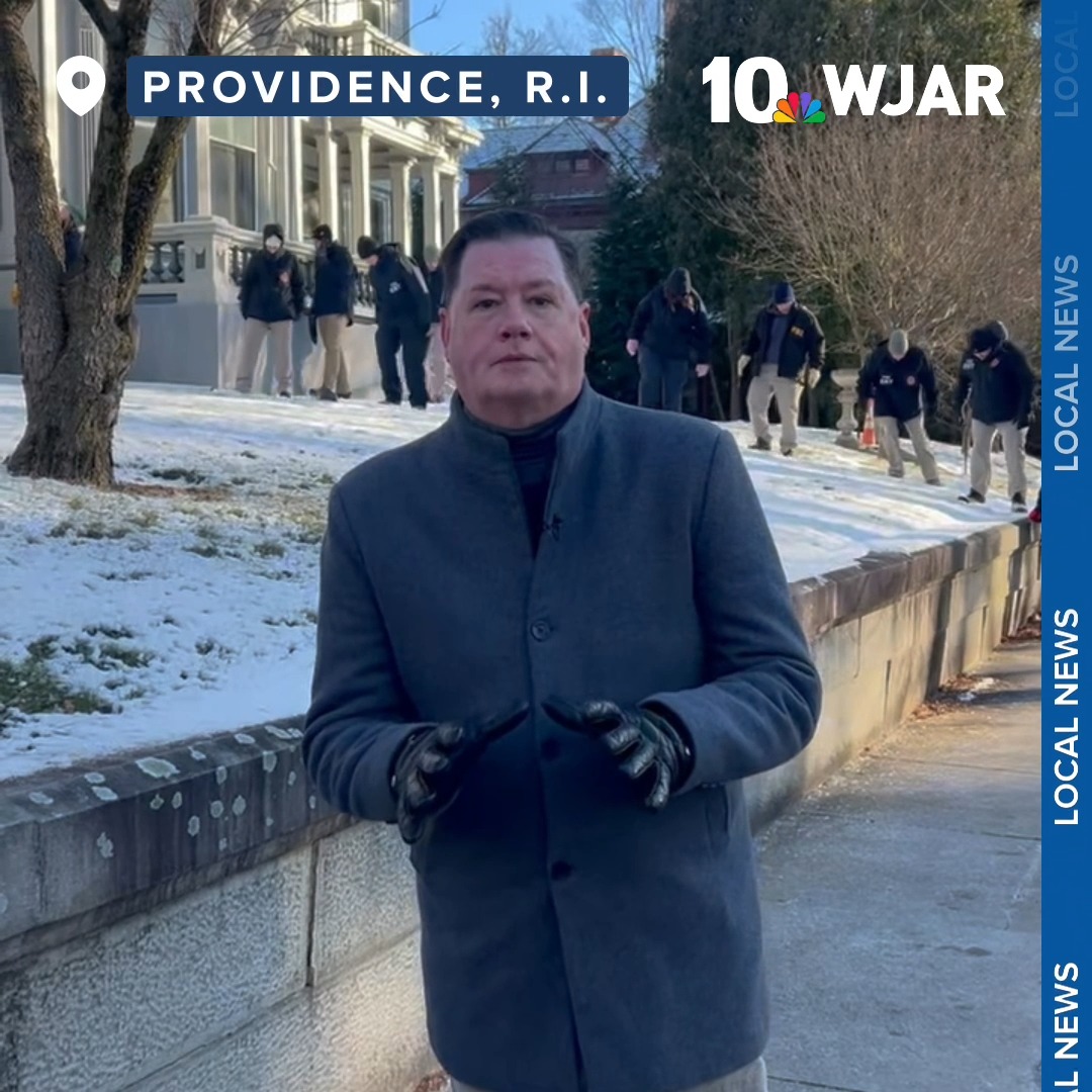 NBC 10's Dan Jaehnig reports from the East Side of Providence, where law enforcement was sifting through the snow looking for evidence in the Brown University shooting.