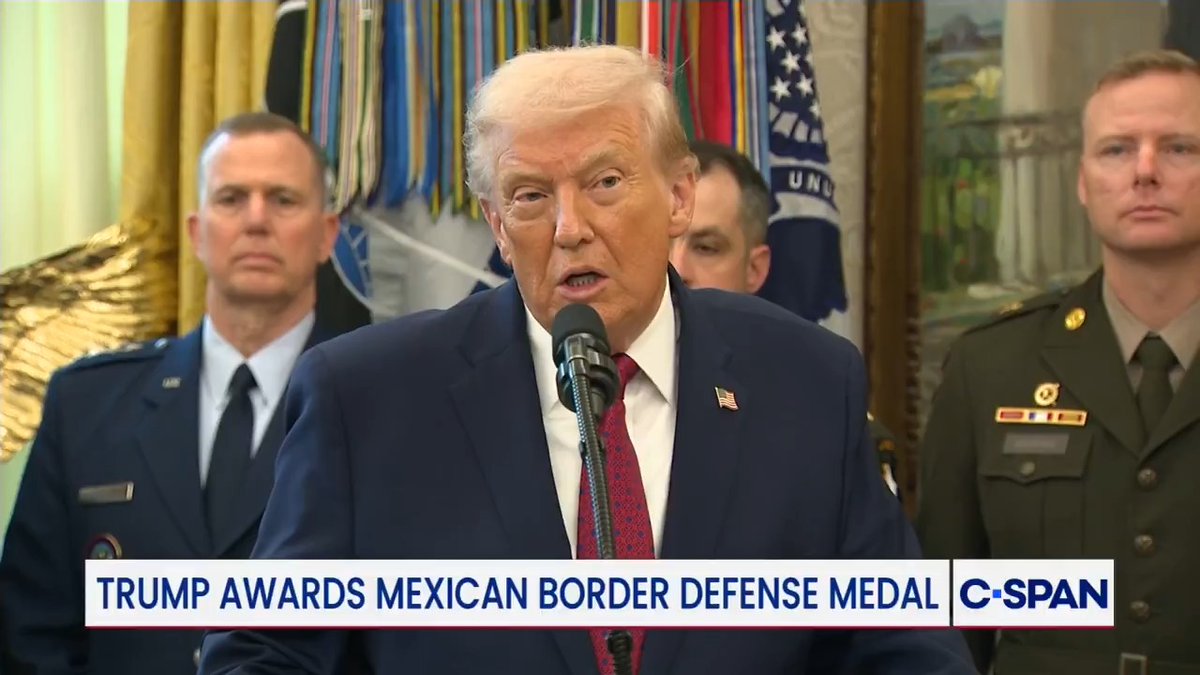 President Trump: “Today we are here to honor our military men and women for their central role in the protection of our border...With this historic executive order I will sign today, we are formally classifying fentanyl as a weapon of mass destruction.”