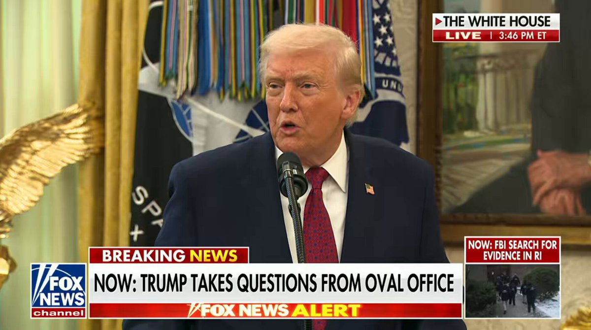 Reporter: “On blue slips… Leader Thune doesn’t seem like he wants to get rid of blue slips. Will there be consequences for the Senate?” President Trump: "I am unable to put anybody in office having to do with U.S. attorneys, or have to do with judges. In other words, if you have one… Democrat senator… in a state, it is not possible to appoint because of Blue Slips." “I think blue slips are a disgrace… They should not be relevant anymore. This is a different world than what it was 15-20 years ago.”