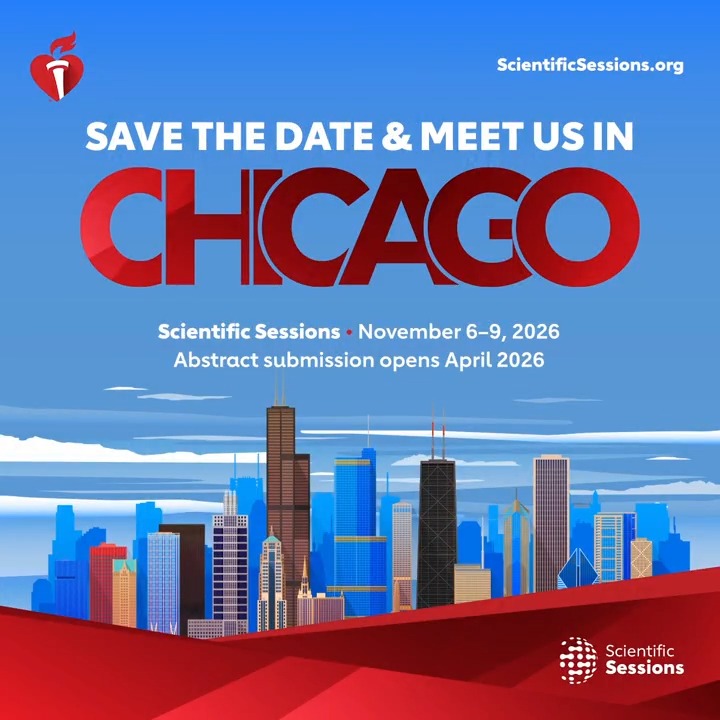 We’re already building the next big year of cardiovascular innovation. Mark your calendars for Nov. 6-9, 2026 and meet us in Chicago!