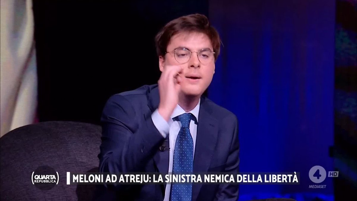 "Di tante cose Giorgia Meloni ha paura, primo ha paura del Parlamento, secondo ha paura dei giornalisti e terzo ha paura del confronto." #Romano #quartarepubblica