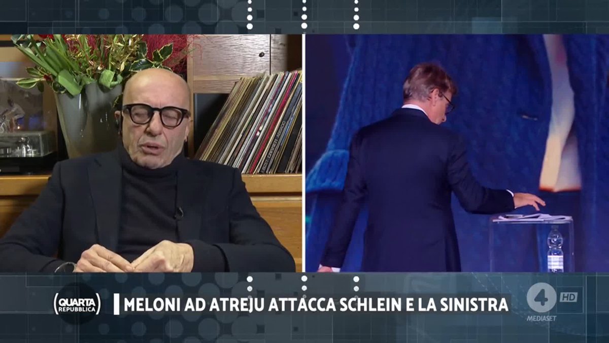 "Non si capisce perchè avendo governato questo Paese per 10 anni tutte queste cose meravigliose non l'abbia fatto il Pd. La ricetta della destra è che un Paese cresce non se togli i soldi ai ricchi per darli ai poveri." #Sallusti #quartarepubblica