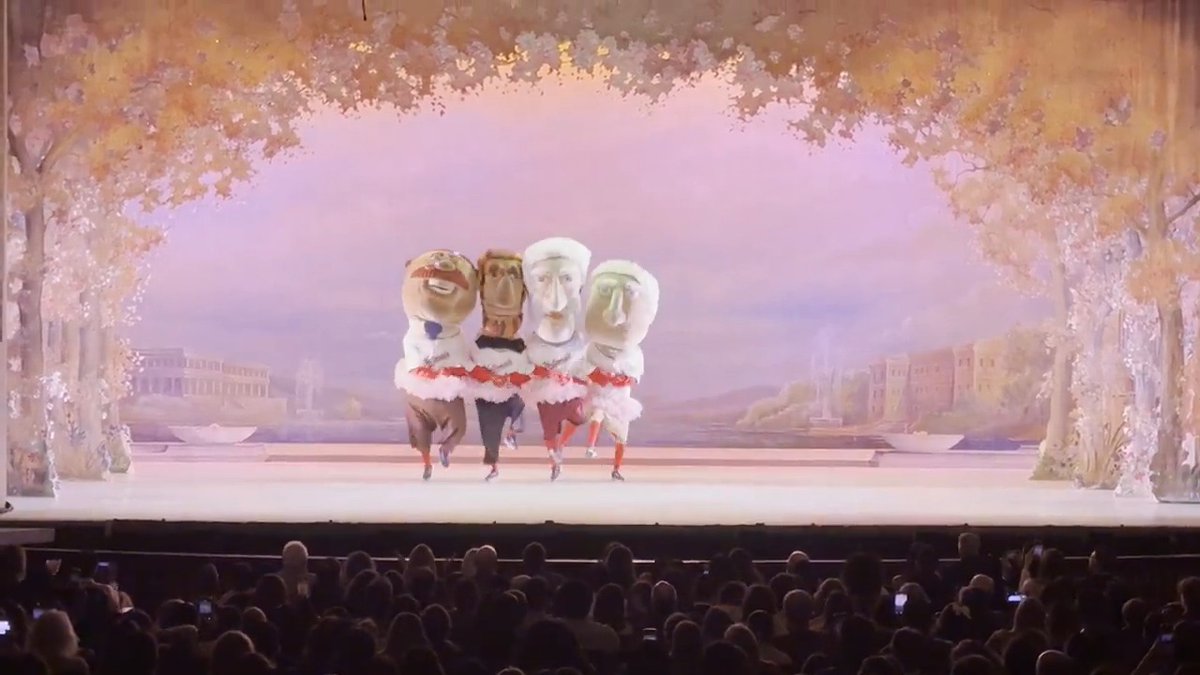 it's GEORGE WASHINGTON'S THE NUTCRACKER Starring George, Abe, Tom, Teddy and The Washington Ballet.